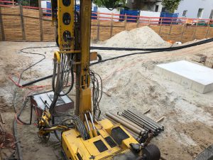 Baustelle in Troisdorf - Umsetzung eines Geothermie-Projekts