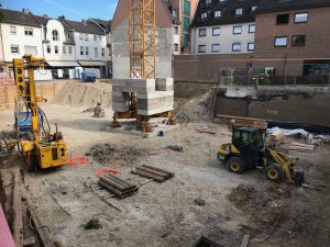 Baustelle in Troisdorf - Umsetzung eines Geothermie-Projekts